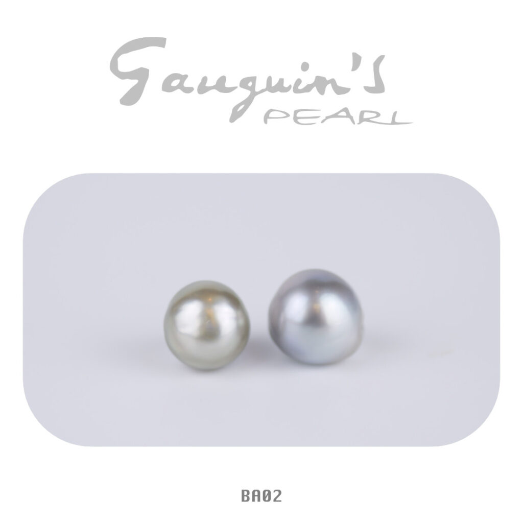 2 Baroque Tahitian pearls