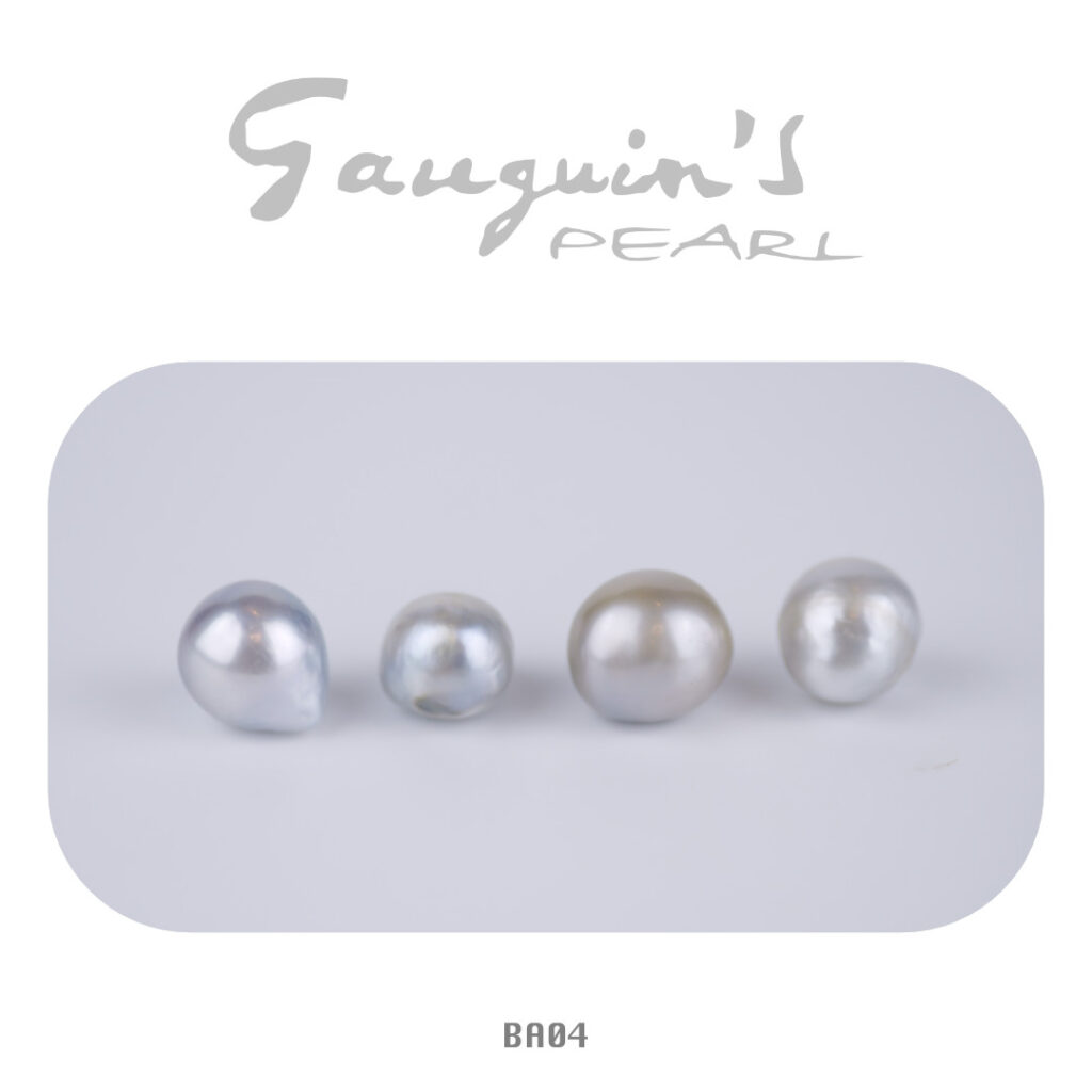 4 Baroque Tahitian pearls
