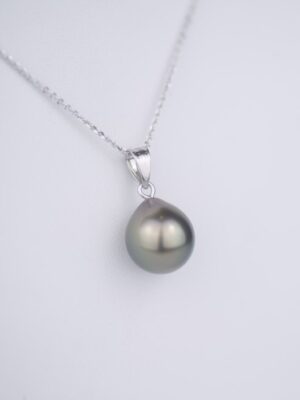 Pendant Tahitian pearl, 11mm AAA