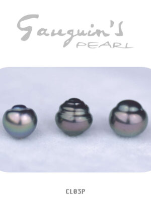 3 Semi baroques Tahitian pearls