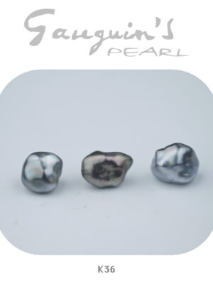 Tahitian pearl, 3 big Keshis