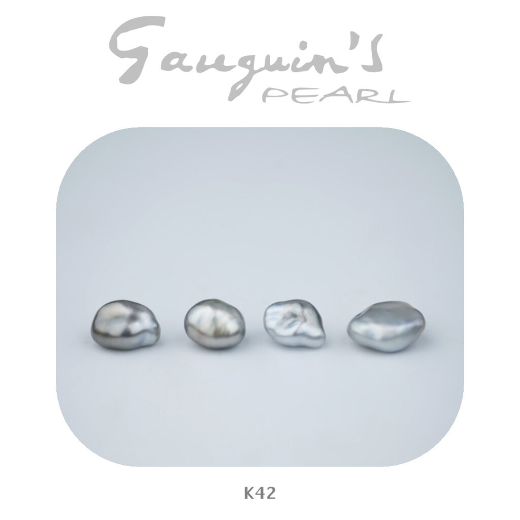 Tahitian pearl, 4 big Keshis