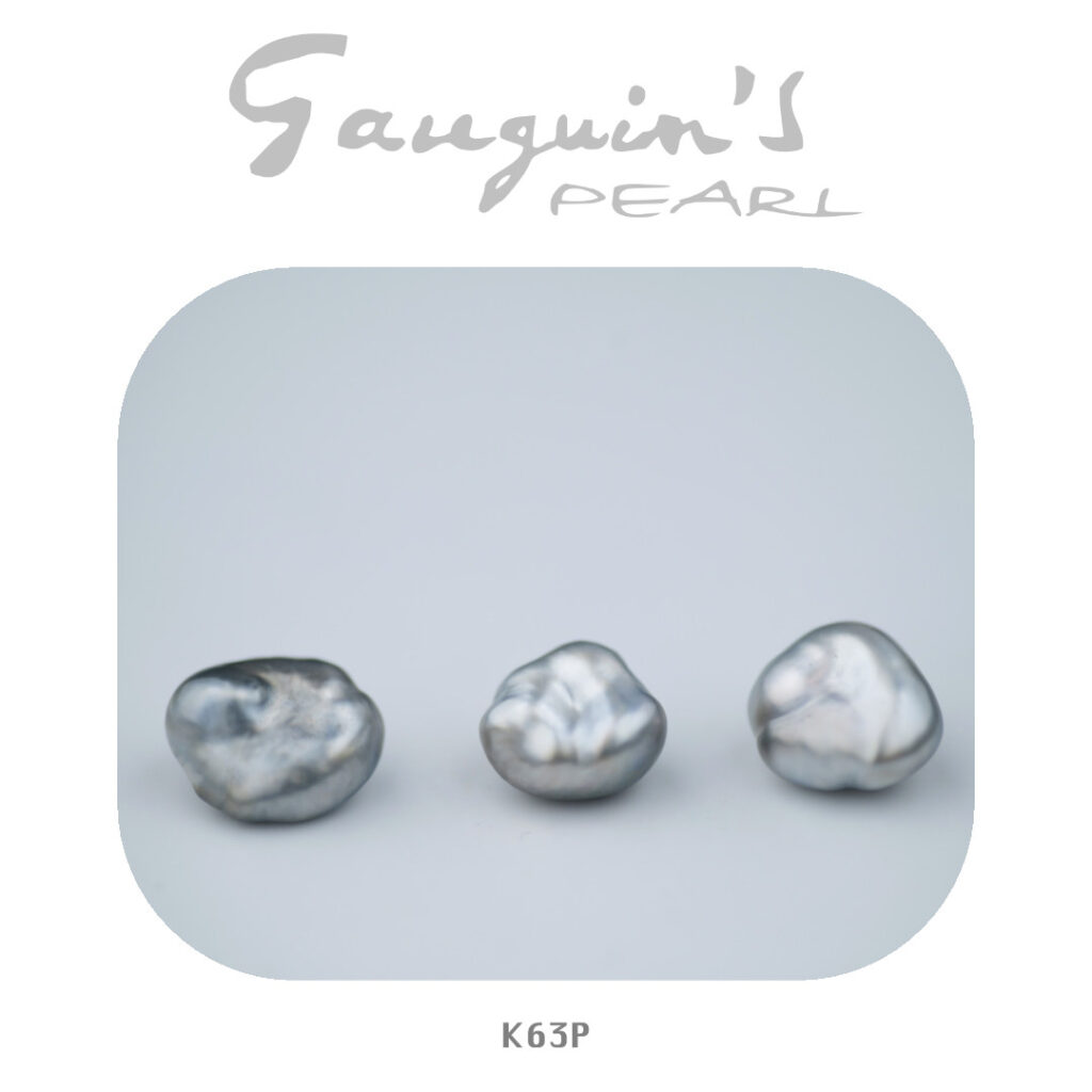 Tahitian pearl, 3 big Keshis