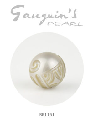 Engraved Tahitian pearl, 11,5mm