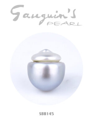 Rare Tahitian pearl, Semi-baroque A 14,5mm