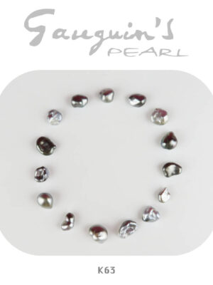 Tahitian pearls, multitones Keshis