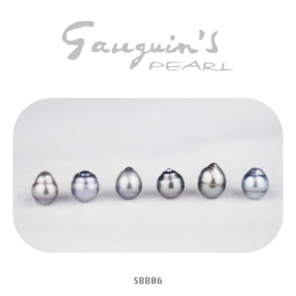 06 Semi-baroque Tahitian pearls