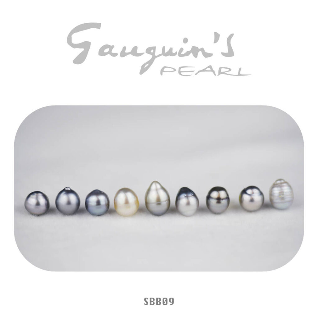 09 Semi-baroque Tahitian pearls
