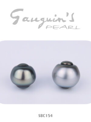 02 Semi-baroques Tahitian pearls, 15mm