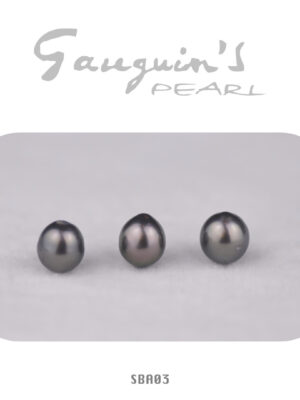 03 Semi-baroques Tahitian pearls, 8mm