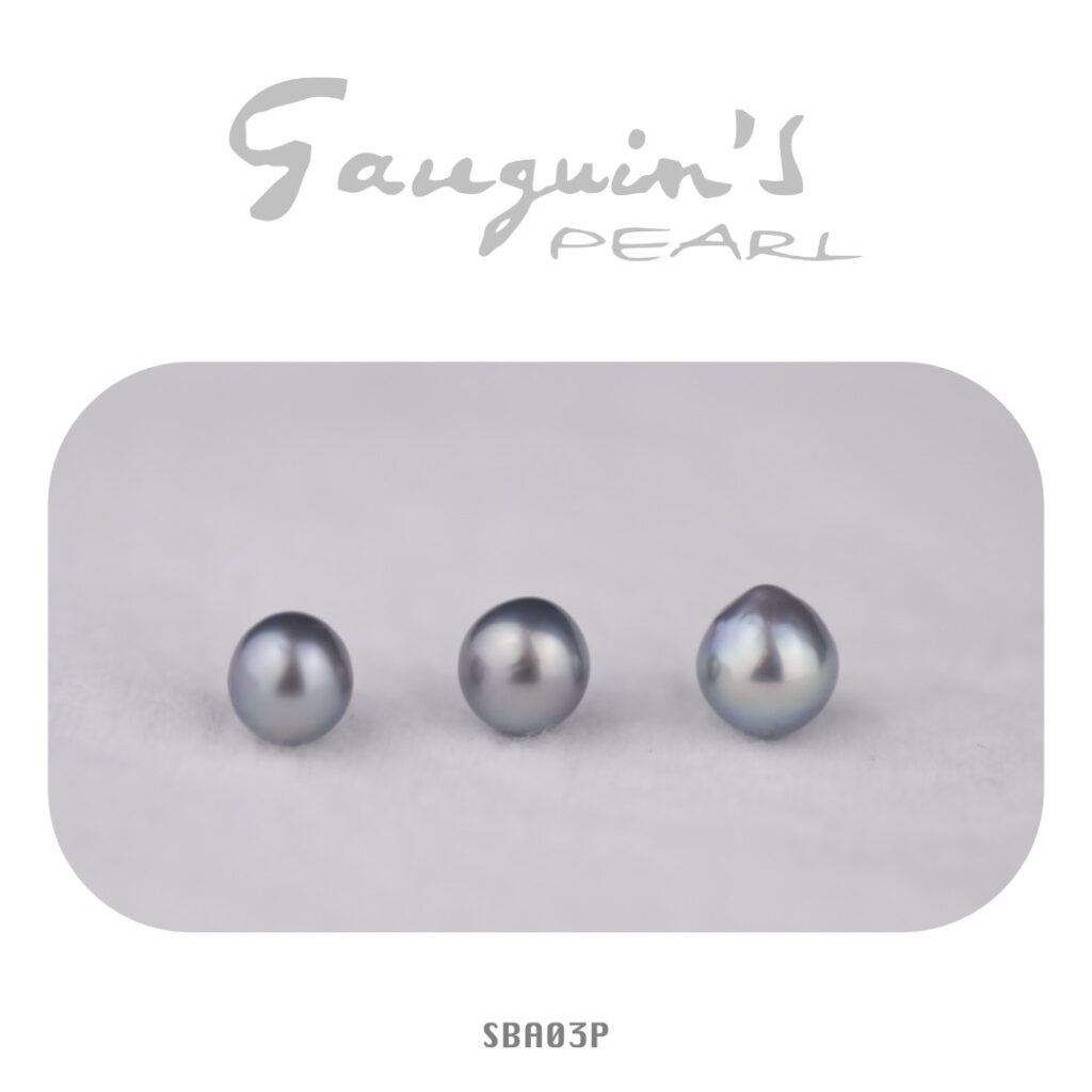 03 Blue Semi-baroques Tahitian pearls