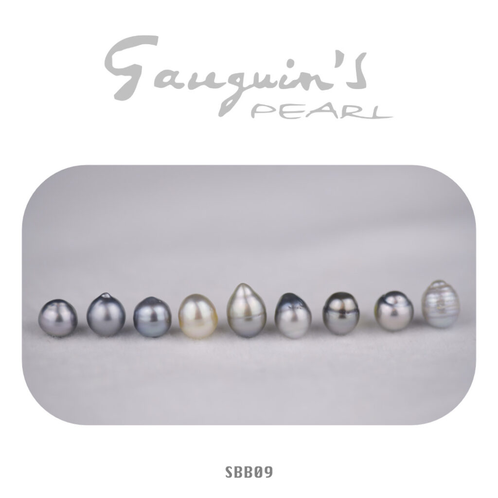 09 Semi-baroque Tahitian pearls