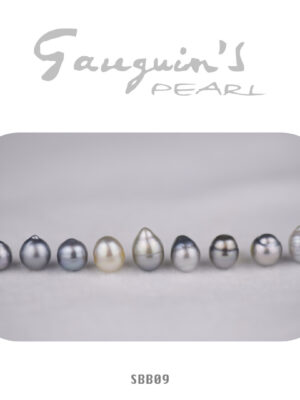09 Semi-baroque Tahitian pearls