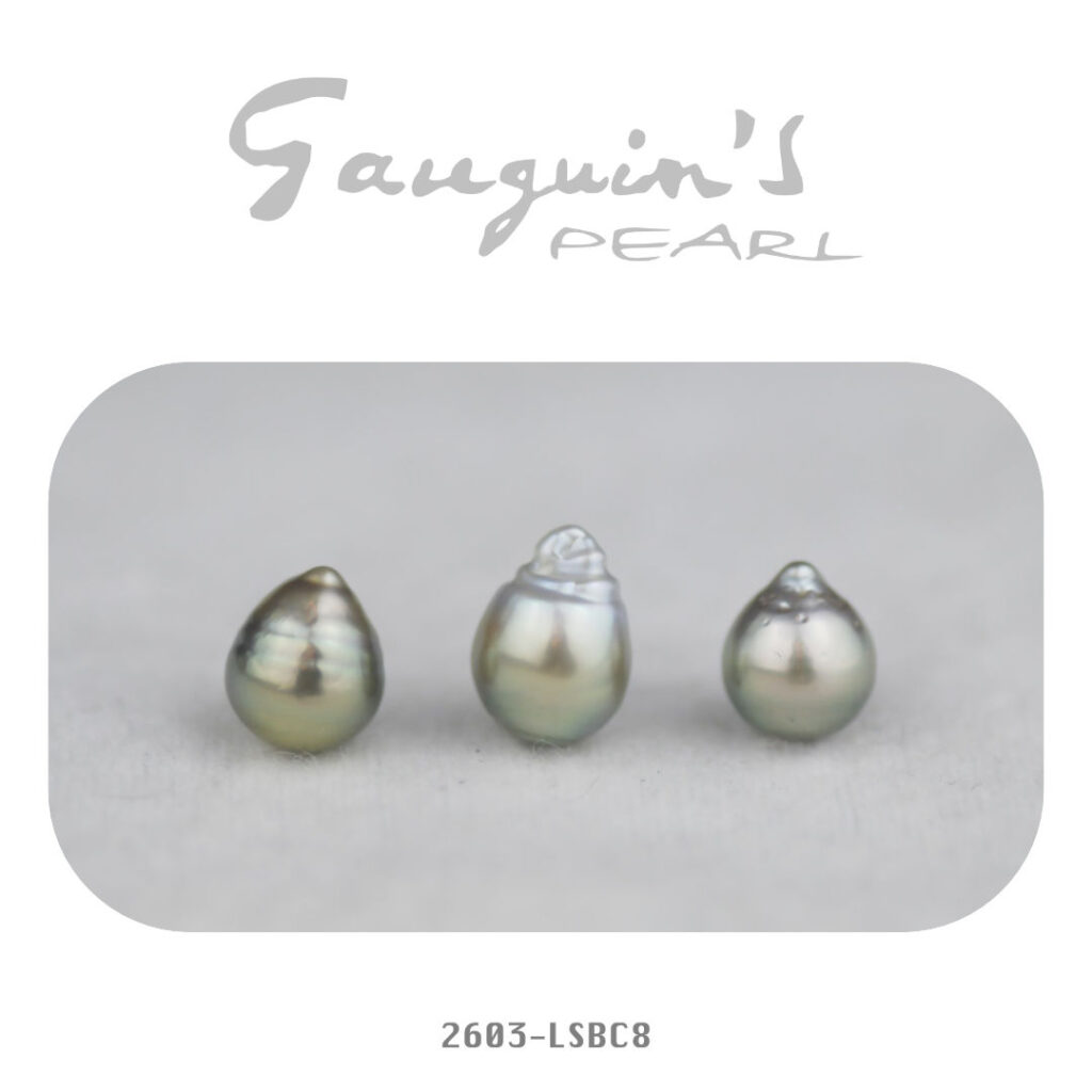 03 Semi-baroques Tahitian pearls