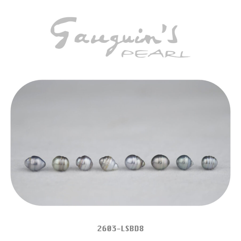 08 Semi-baroques Tahitian pearls