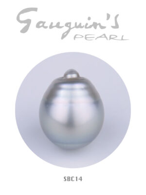 Rare Tahitian pearl, Semi-baroque A 14mm