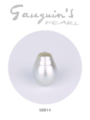 Rare Tahitian pearl, semi-baroque A+ 14mm