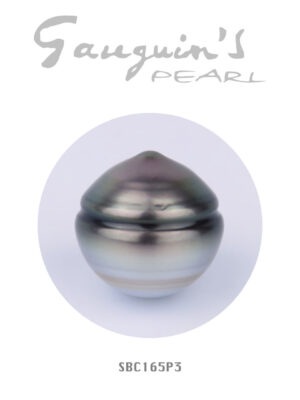 Rare Tahitian pearl, Semi-baroque A 16,5mm