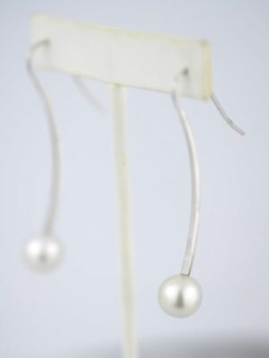 Elegant Earrings, White Tahitian pearls