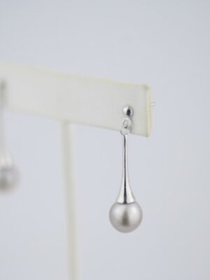 Pendant earrings Cream Tahitian pearls