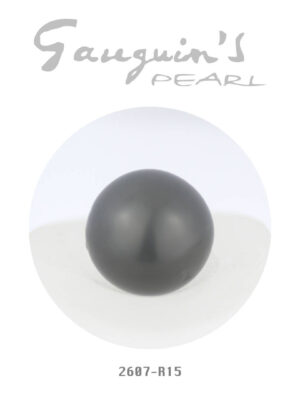 KESHIS ISABELA Rare Dark Tahitian pearl, 15mm