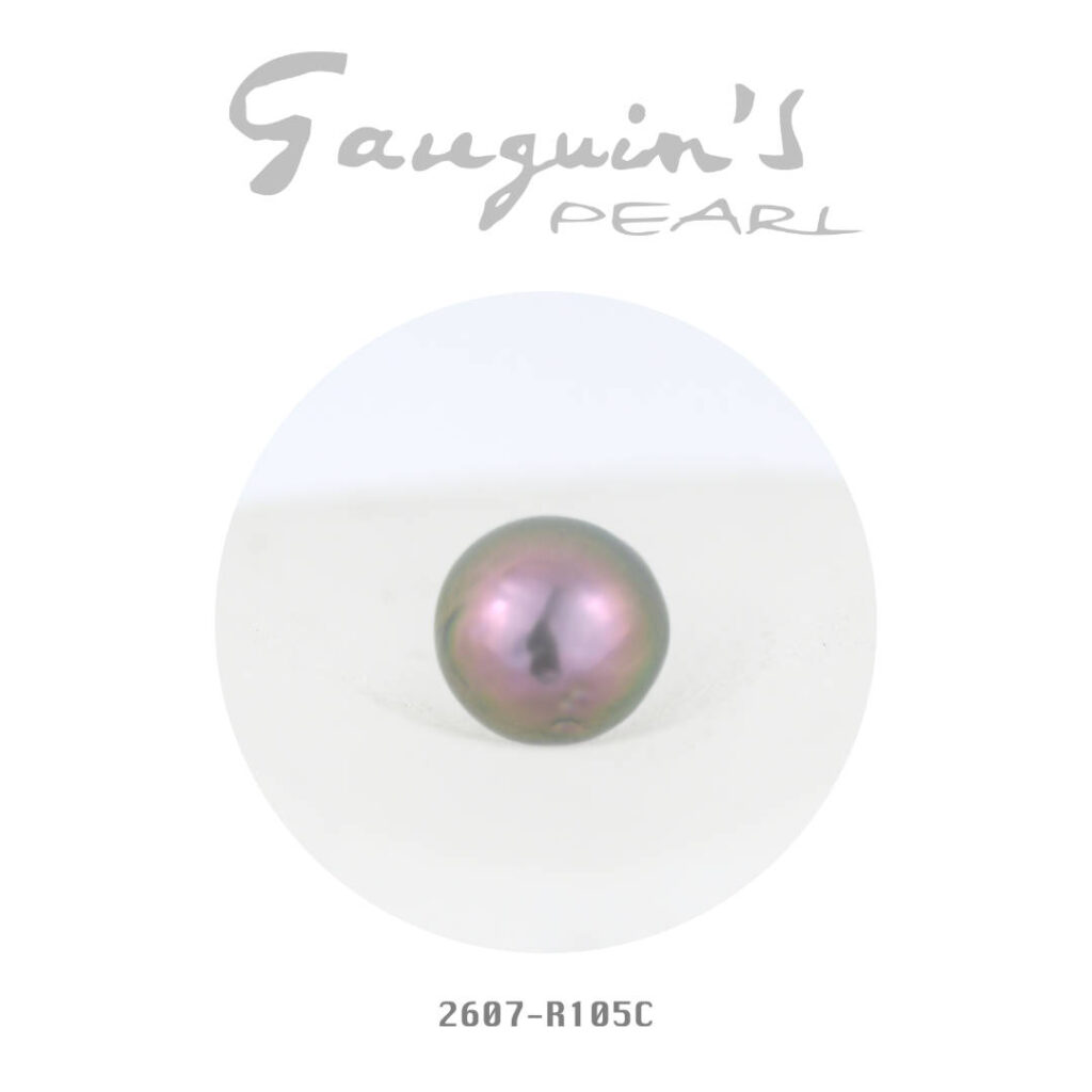 Tahitian pearl, Semi-round 10,5mm A
