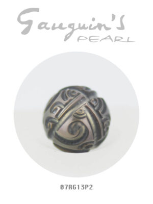 KESHIS ISABELA 13mm Engraved Tahitian pearl