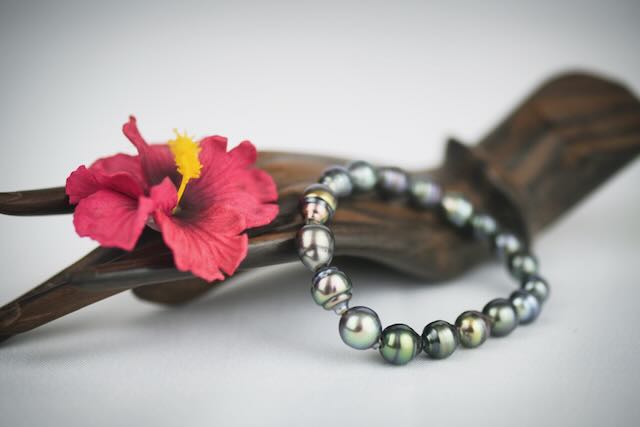 Tahitian pearl elastic bracelet 1