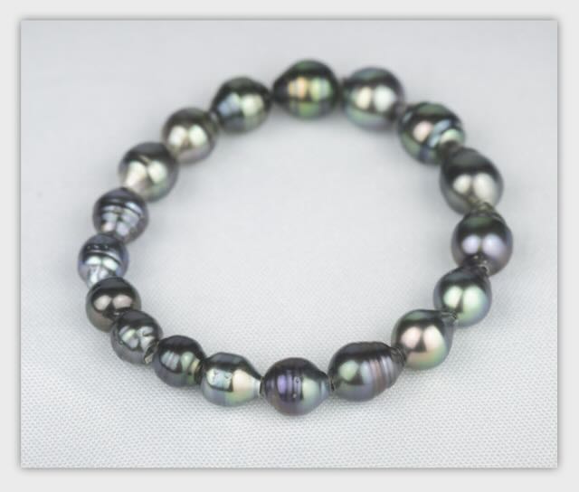 Tahitian pearl elastic bracelet 2